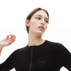 Wo Full Zip Crew Neck Cardigan | Lacoste Womens
