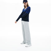 Wo Colorblock Cotton V-neck Sweater | Lacoste Womens