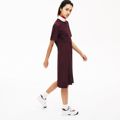 Wo Flared Zip-Up Polo Dress | Lacoste Womens