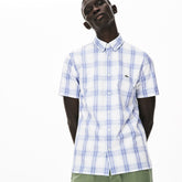 Slim Fit Short-Sleeve Wool Stretch Shirt | Lacoste Mens