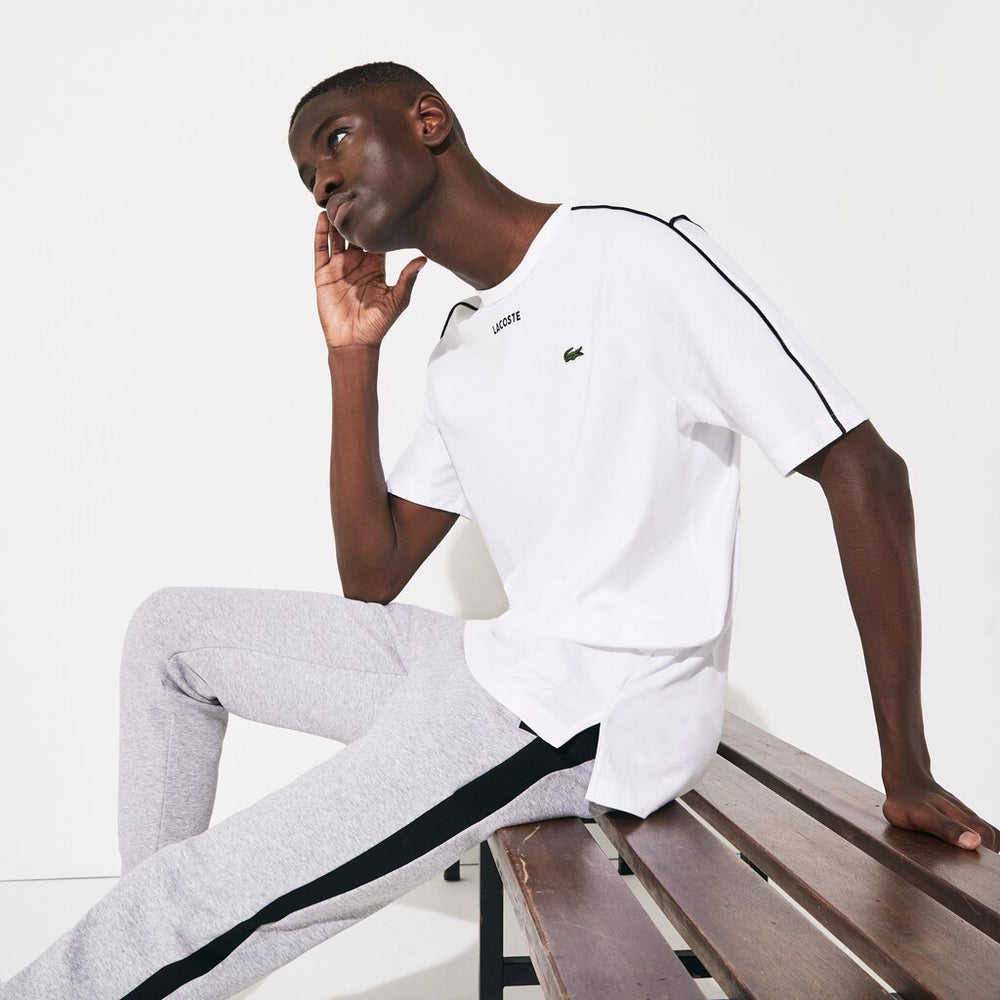SPORT Piped-Seam Cotton T-Shirt | Lacoste Mens