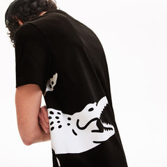 Oversize Croc Crew Neck Jersey T-shirt | Lacoste Mens