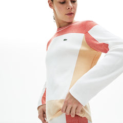 Wo Colorblock Knit Crew Neck Sweater | Lacoste Womens
