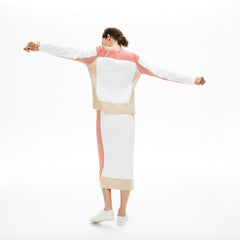 Wo Colorblock Knit Crew Neck Sweater | Lacoste Womens