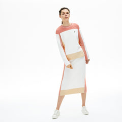 Wo Colorblock Knit Crew Neck Sweater | Lacoste Womens