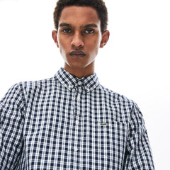Slim Fit Long-Sleeve Wool Shirt | Lacoste Mens