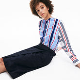 Wo Premium Cotton Canvas Wrapped Skirt | Lacoste Womens