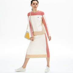 Wo Colorblock Pencil Skirt | Lacoste Womens