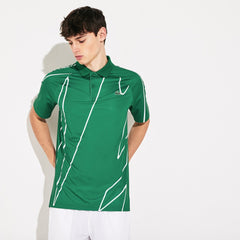 SPORT Novak Djokovic Printed Breathable Polo Shirt | Lacoste Mens