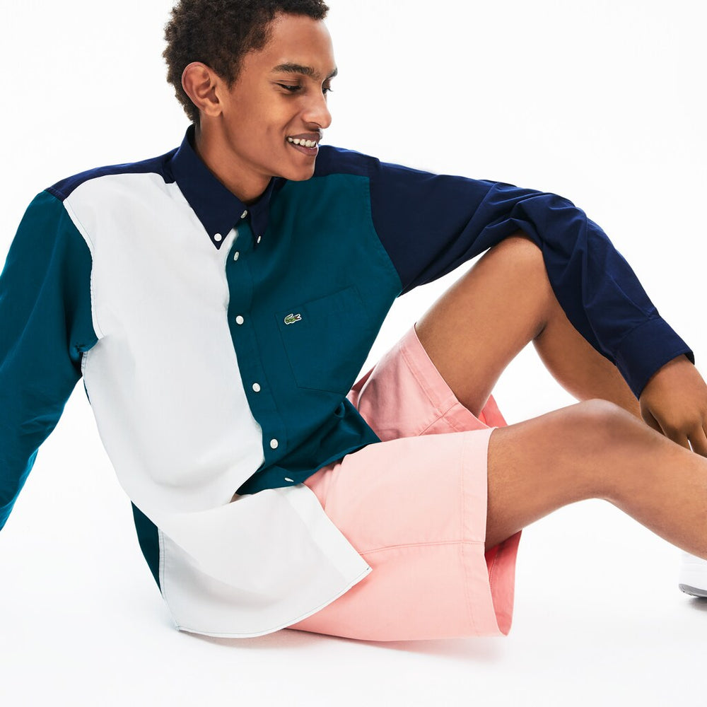 Color-Block Cotton Shirt | Lacoste Mens