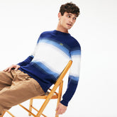 Made In France Degraded Cotton Crew Neck Sweater | Lacoste Mens