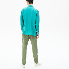 Regular Fit Linen Shirt | Lacoste Mens