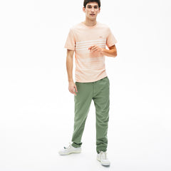 Cotton-Linen Stripe T-shirt | Lacoste Mens