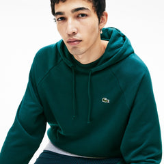 LIVE Hooded Layer Effect Fleece Sweatshirt | Lacoste Mens