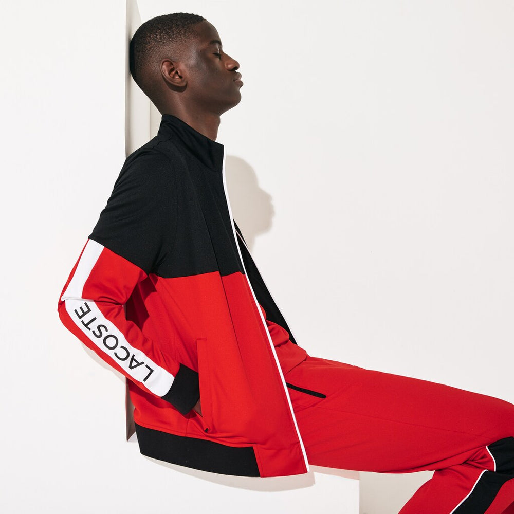 SPORT Colorblock Resistant Piqué Zip Sweatshirt | Lacoste Mens