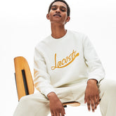 Signature Print Crew Neck Sweatshirt | Lacoste Mens