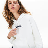 Wo Signature Wide Hooded Fleece Sweatshirt | Lacoste Womens