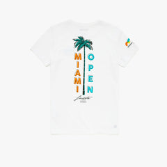 Wo SPORT Miami Open Palm Tree Print T-shirt | Lacoste Womens