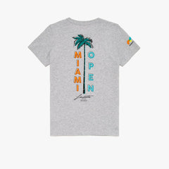 Wo SPORT Miami Open Palm Tree Print T-shirt | Lacoste Womens