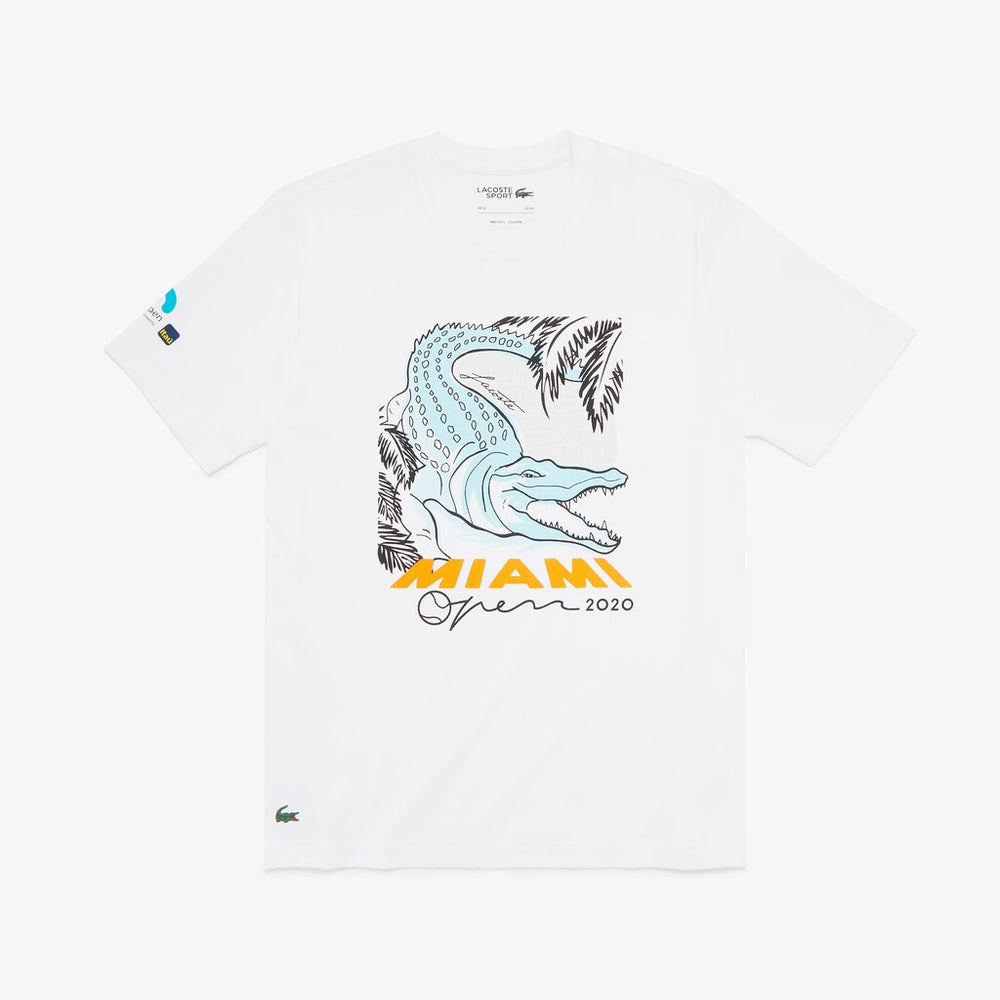 SPORT Miami Open Crocodile Print T-shirt | Lacoste Mens