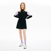 Wo LIVE Colorblock Cotton Zip Sweatshirt Dress | Lacoste Womens