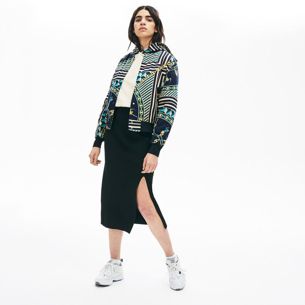 Wo LIVE Slit-Front Knit Skirt | Lacoste Womens