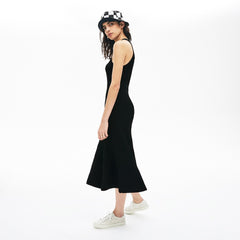 Wo LIVE Ribbed-Knit Long Tank Dress | Lacoste Womens