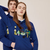 Unisex Lacoste x Jeremyville Print Hooded Sweatshirt | Lacoste Mens|Womens