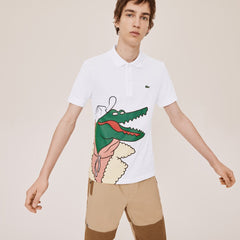 Unisex Lacoste x Jean-Michel Tixier Print Classic Fit Polo Shirt | Lacoste Mens|Womens
