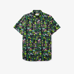 Unisex Lacoste x Jeremyville Regular Fit Cotton Shirt | Lacoste Mens|Womens
