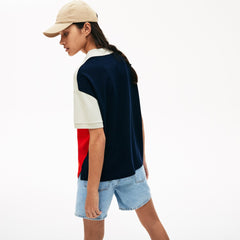 Wo Relaxed-Fit Lightweight Color-Block Piqué Polo | Lacoste Womens