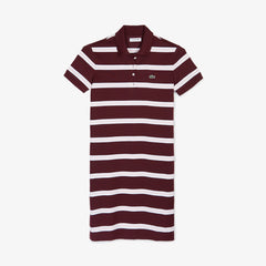 Wo Striped Stretch Cotton Polo Dress | Lacoste Womens