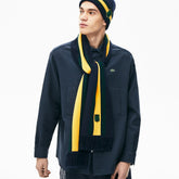 Unisex Lacoste LIVE Striped Cashmere And Cotton Scarf | Lacoste Mens