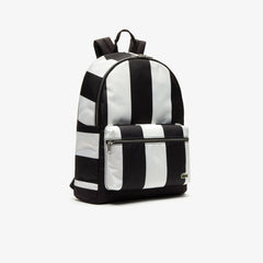 Lacoste LIVE Detachable Pouch Striped Backpack | Lacoste Mens