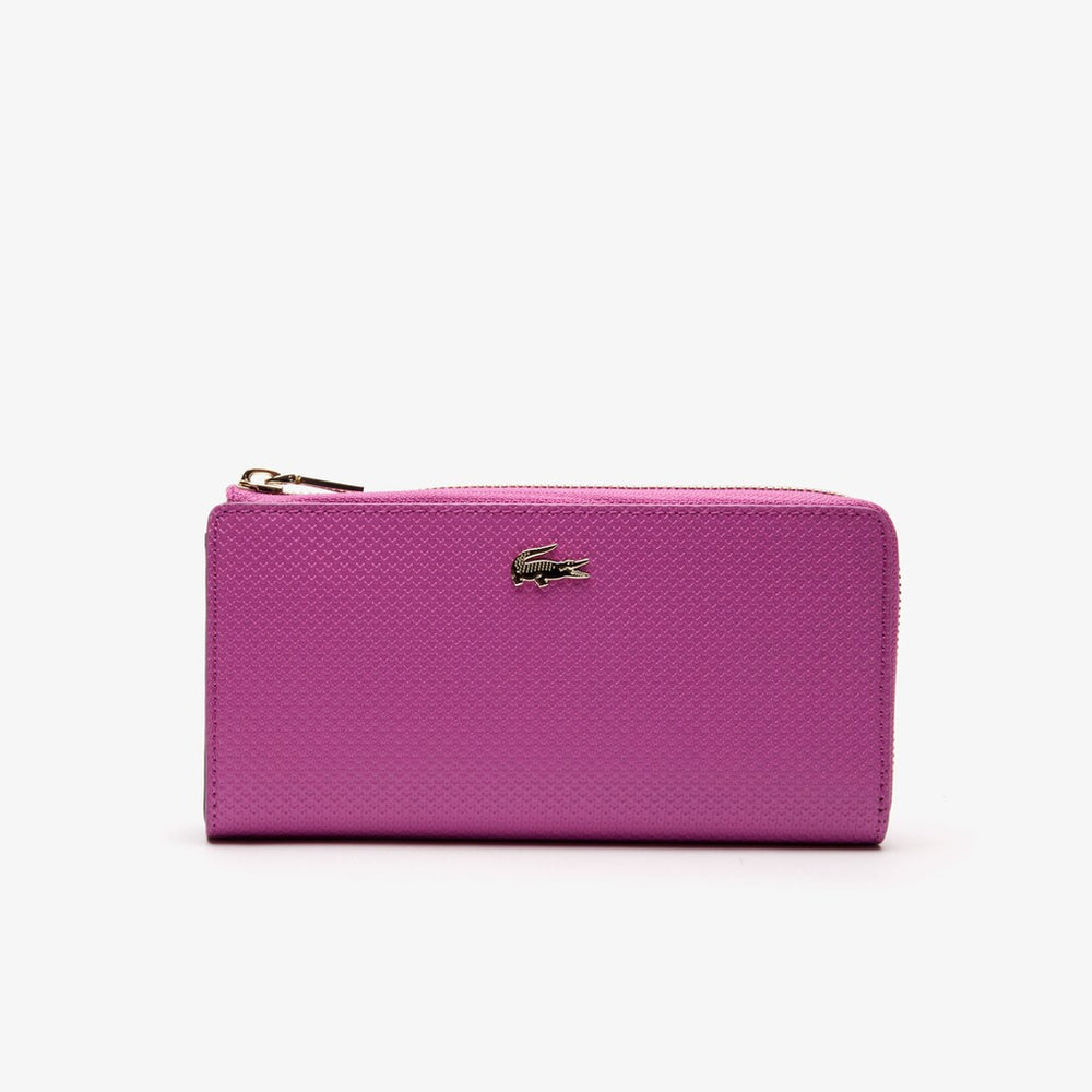 Wo Chantaco Piqué Leather 8-Card Zip Wallet | Lacoste Womens