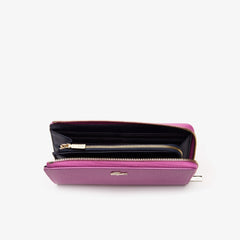 Wo Chantaco Piqué Leather 8-Card Zip Wallet | Lacoste Womens