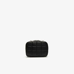 Wo Croco Crew Quilted Leather Zippered Shoulder Bag | Lacoste Womens