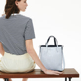 Wo Anna Removable Pouch Perforated Vertical Tote | Lacoste Womens