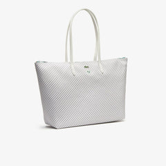Wo Roland Garros Panama Hat Print Zippered Tote | Lacoste Womens