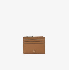 Chantaco Matte Piqué Leather Zip 6 Card Holder | Lacoste Mens