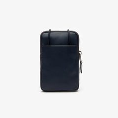 L.12.12 Neck Strap Leather Mini Flat Bag | Lacoste Mens