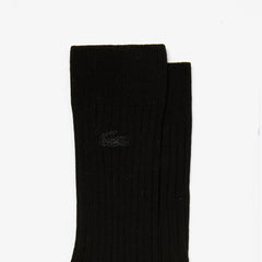 Ribbed Cotton Blend Socks | Lacoste Mens