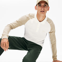 Long-Sleeved Colorblock Piqué Polo Shirt | Lacoste Mens