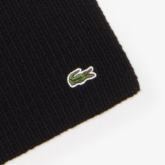 Ribbed Wool Scarf | Lacoste Mens