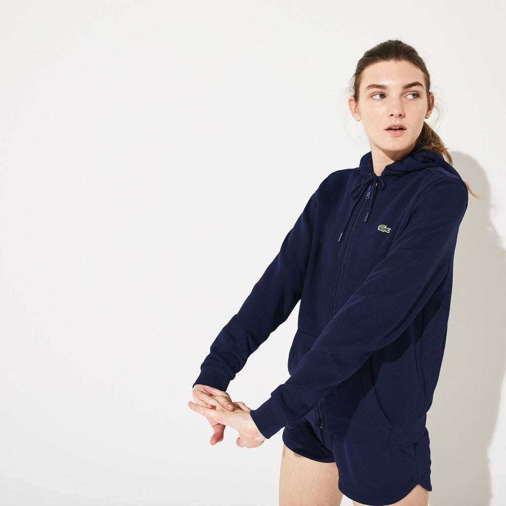 Wo  SPORT Full-Zip Fleece Hoodie | Lacoste Womens