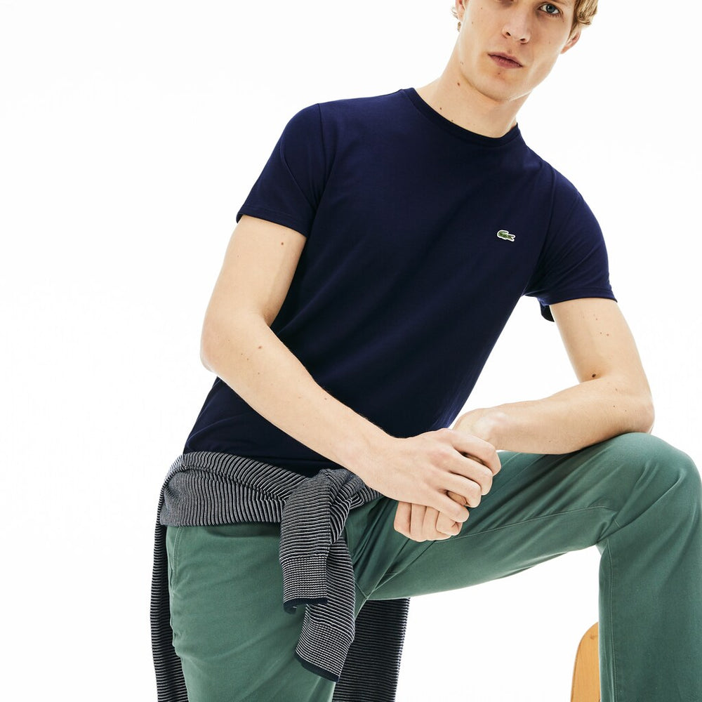 Crew Neck Pima Cotton T-Shirt | Lacoste Mens