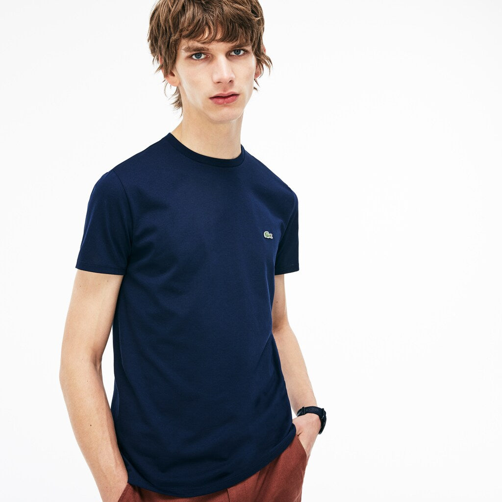 Crew Neck Pima Cotton T-Shirt | Lacoste Mens