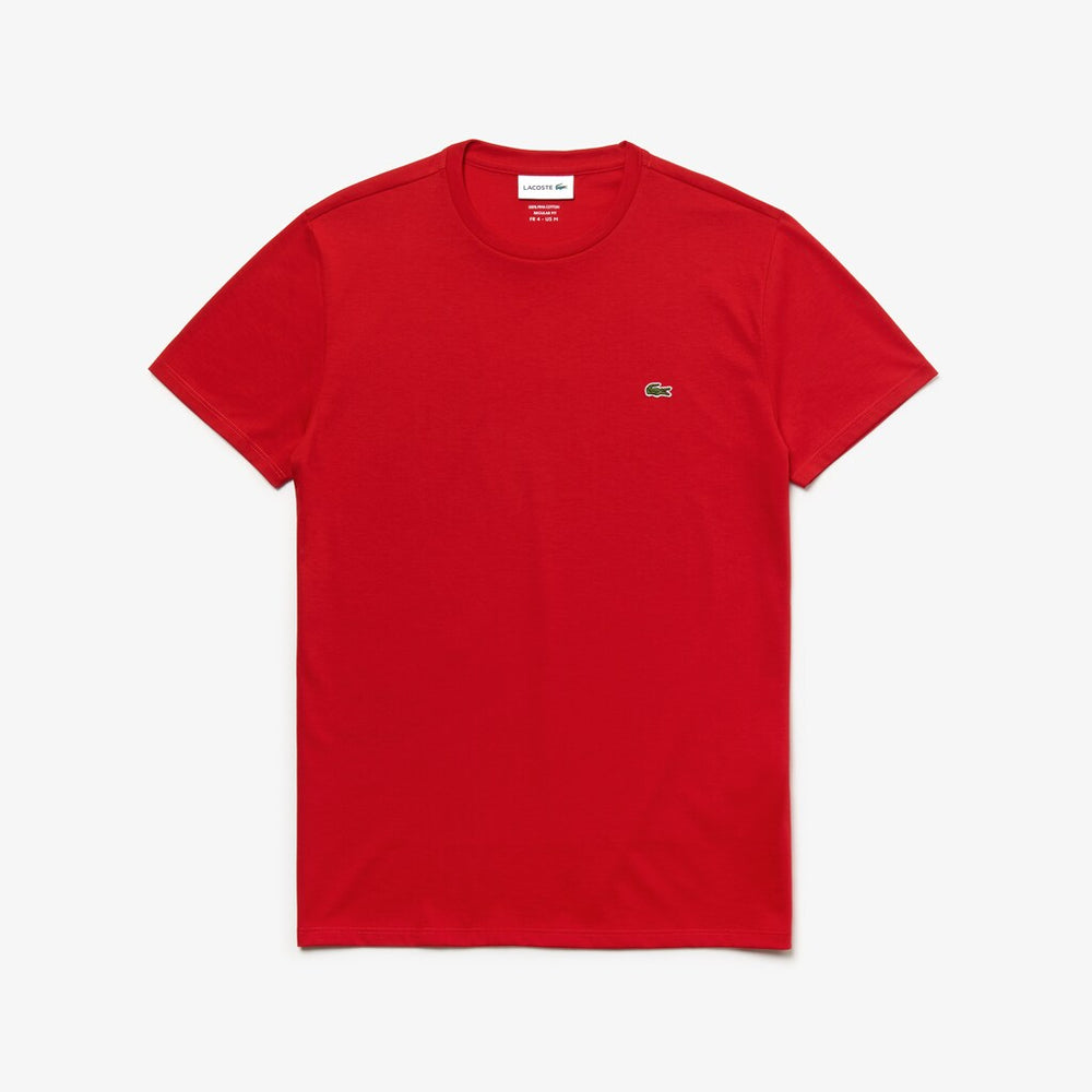 Crew Neck Pima Cotton T-Shirt | Lacoste Mens
