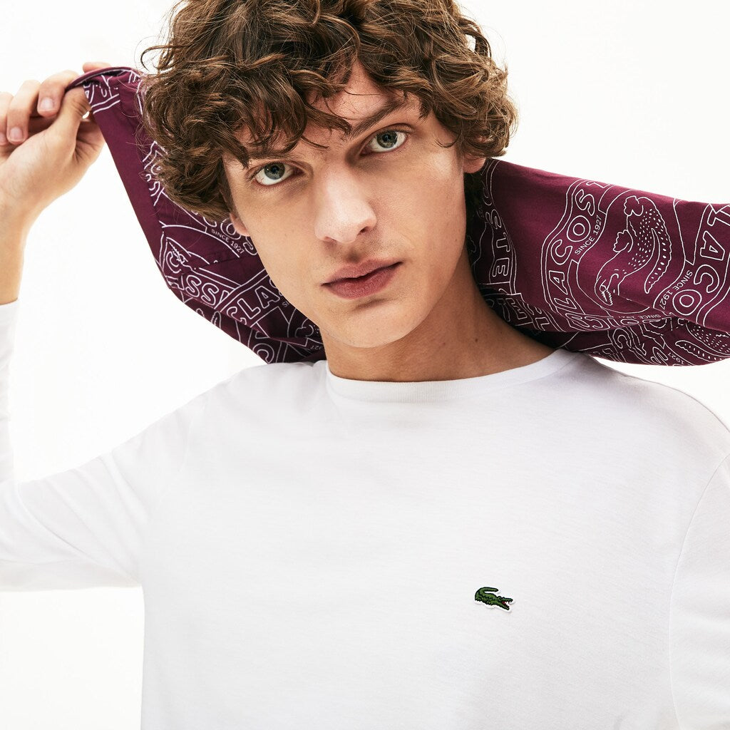Crew Neck Pima Cotton Jersey T-shirt | Lacoste Mens