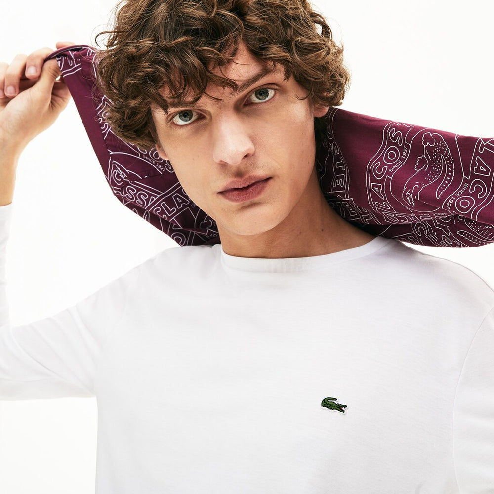 Crew Neck Pima Cotton Jersey T-shirt | Lacoste Mens